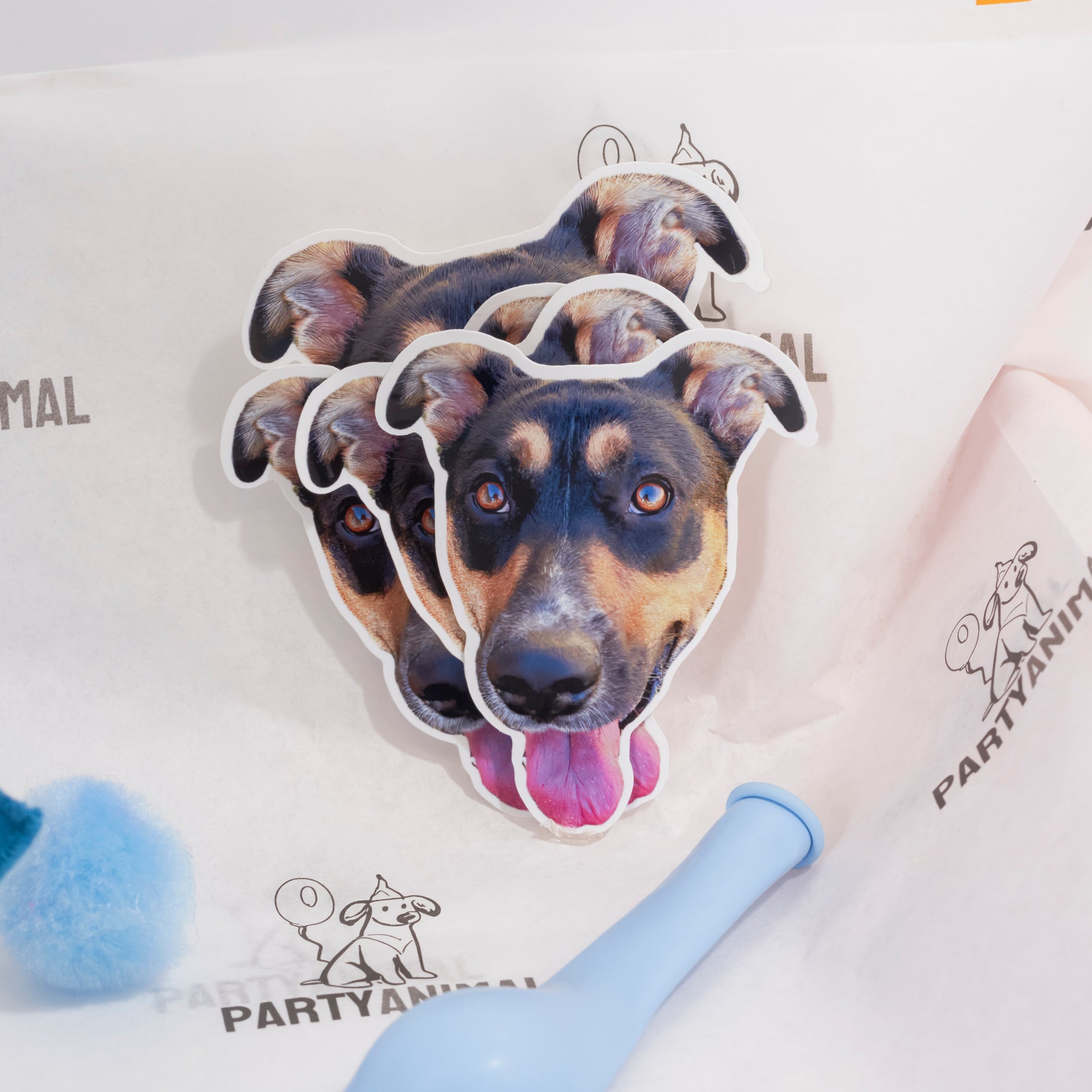 Personalized Dog Stickers (Pack of 16) - Exclusively for PartyPack Subscribers!