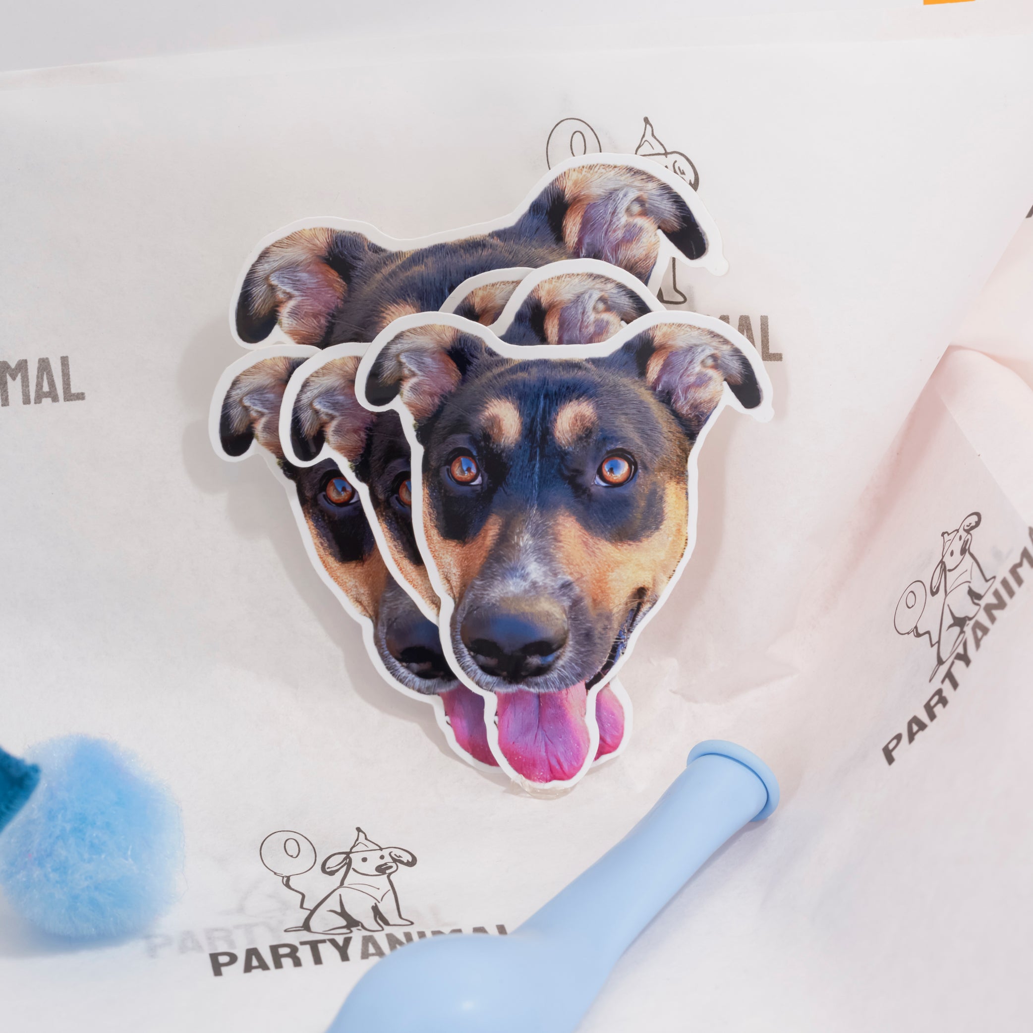 Personalized Dog Stickers (Pack of 16) - Exclusively for PartyPack Subscribers!