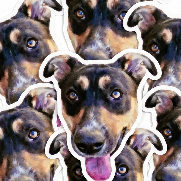 8 face stickers